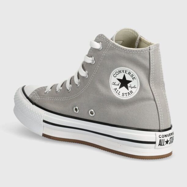 Converse tenisi copii A07346C culoarea gri preţ