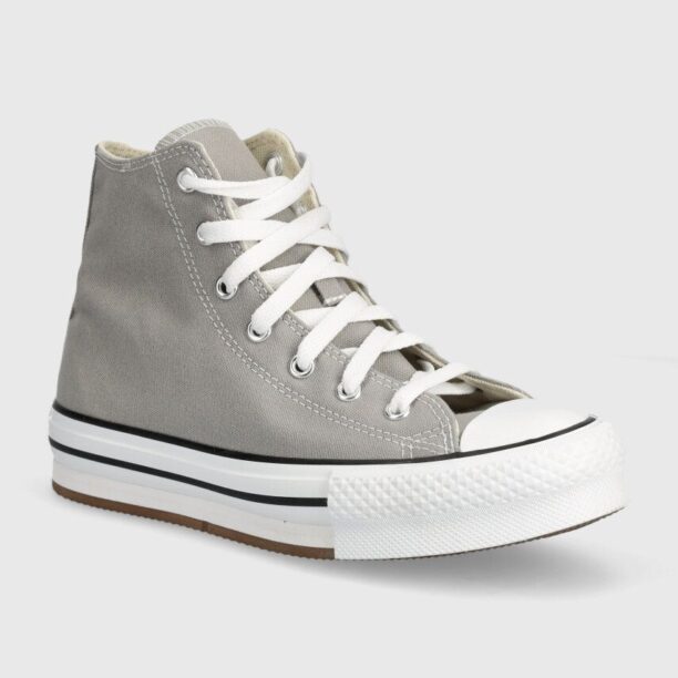 Converse tenisi copii A07346C culoarea gri