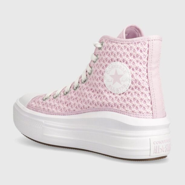 Converse tenisi copii A07358C culoarea roz preţ