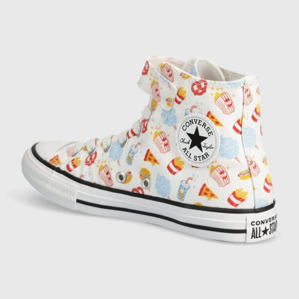 Converse tenisi copii A07377C culoarea alb preţ