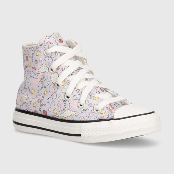 Converse tenisi copii CHUCK TAYLOR ALL STAR culoarea violet