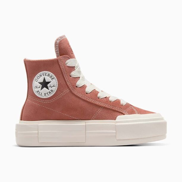 Converse tenisi din piele intoarsa Chuck Taylor All Star Cruise culoarea portocaliu