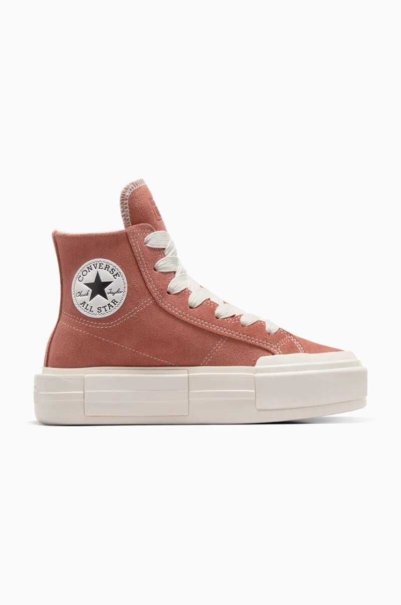 Converse tenisi din piele intoarsa Chuck Taylor All Star Cruise culoarea portocaliu