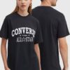 Converse tricou din bumbac culoarea negru