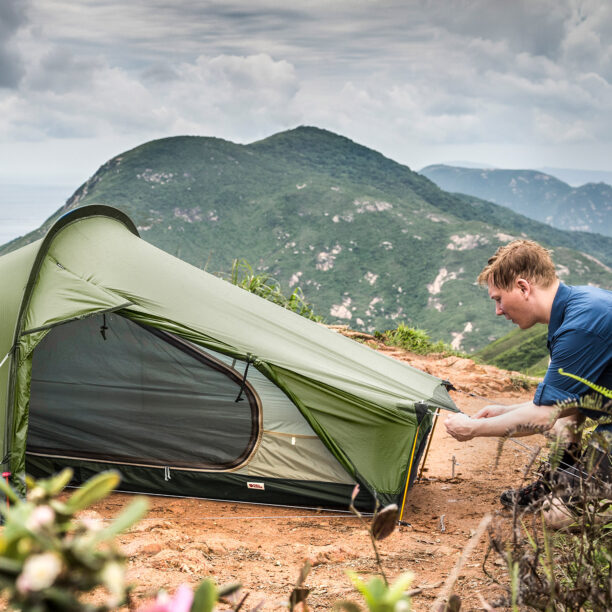 Cort 1 persoană Fjallraven Abisko Lite 1 - pine green preţ