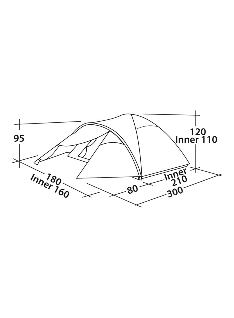 Cumpăra Cort 3 persoane Easy Camp Quasar 300 - steel blue