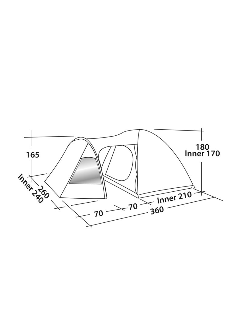 Cort 4 persoane Easy Camp Blazar 400 - steel blue preţ