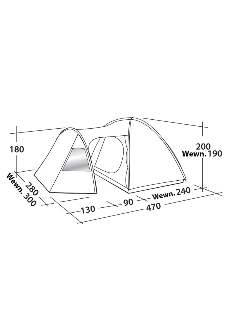 Cort 5 persoane Easy Camp Eclipse 500 - rustic green preţ