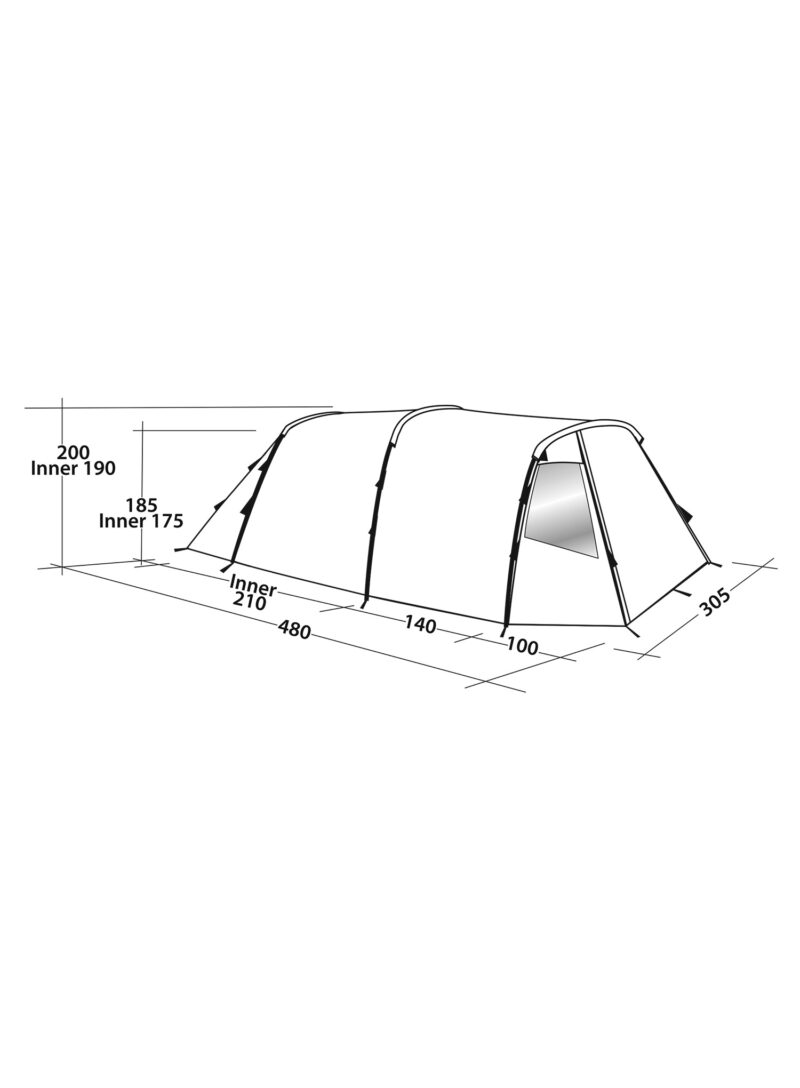 Cort 5 persoane Easy Camp Huntsville 500 - rustic green preţ