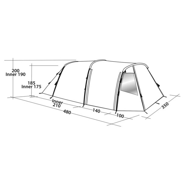 Cort 6 persoane Easy Camp Huntsville 600 - rustic green preţ