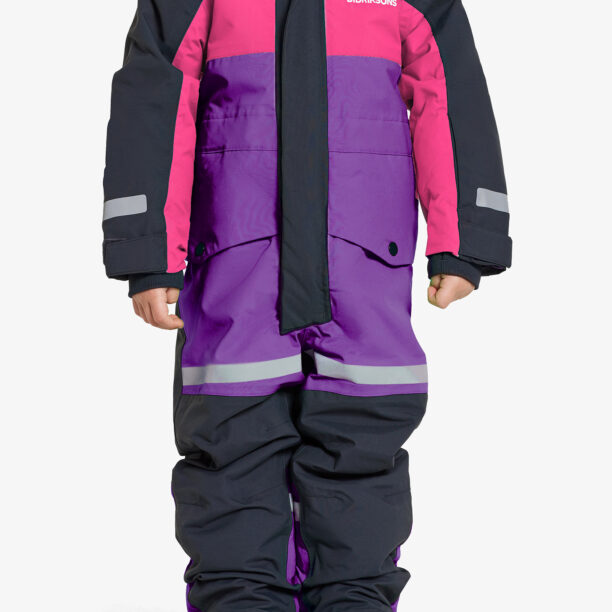 Costumul pentru copii Didriksons Bjarven Coverall - disco purple