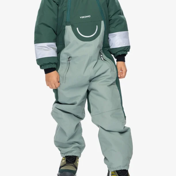 Costumul pentru copii Viking Footwear Alv Winter Playsuit - green