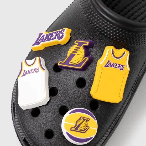 Crocs butoane pentru incaltaminte JIBBITZ NBA Los Angeles Lakers 5-pack 10011275 preţ