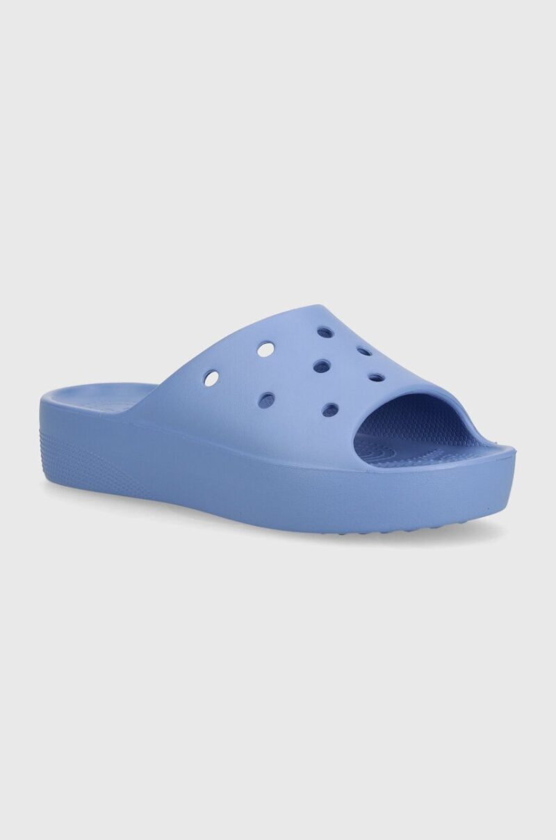 Crocs papuci Classic Platform Slide femei