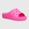 Crocs papuci Classic Platform Slide femei