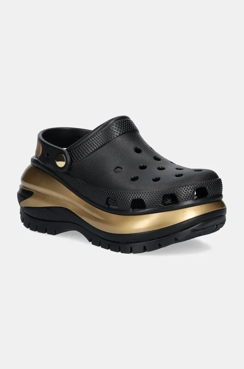 Crocs papuci Mega Crush Metallic Clog femei