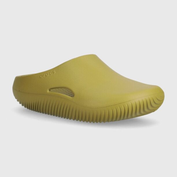 Crocs papuci Mellow Recovery Clog culoarea verde