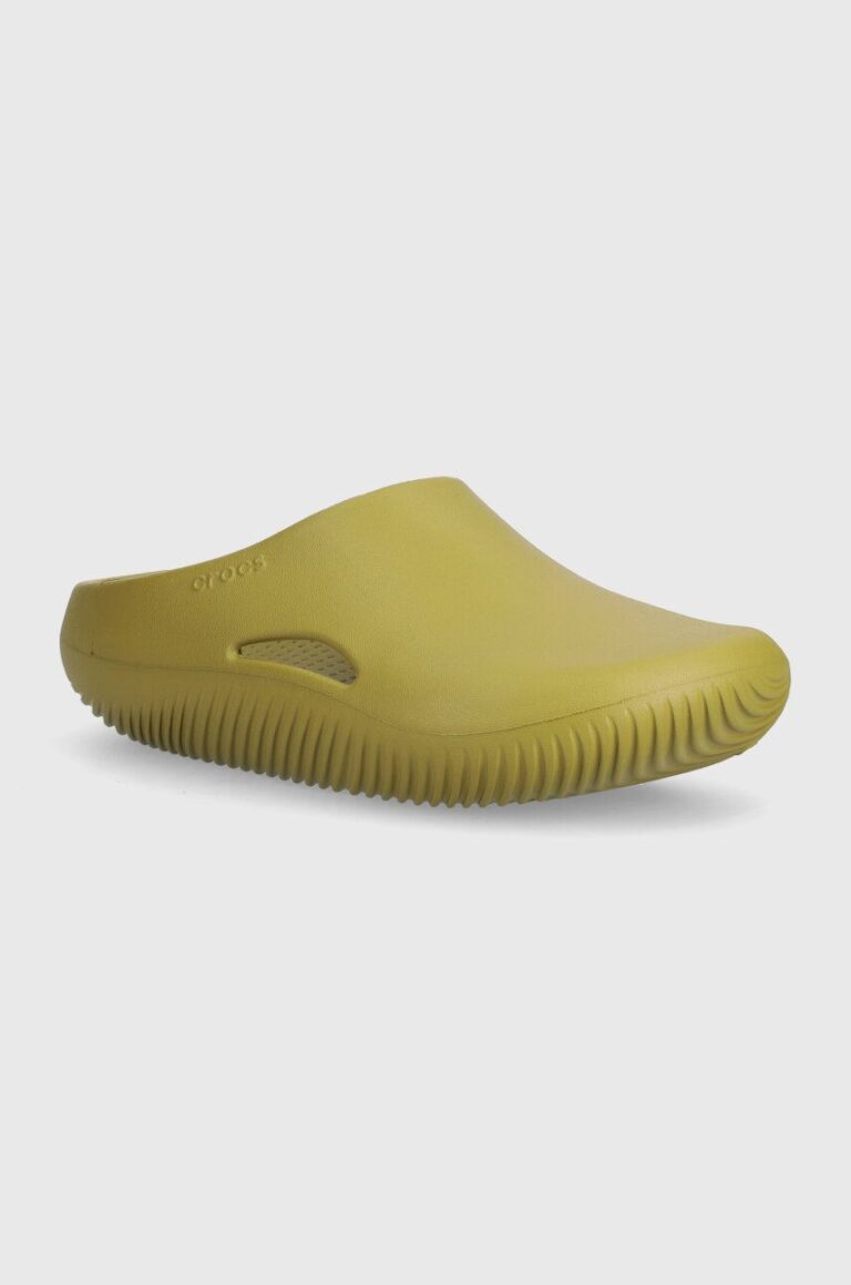 Crocs papuci Mellow Recovery Clog culoarea verde