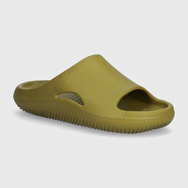 Crocs papuci Mellow Recovery Slide culoarea verde