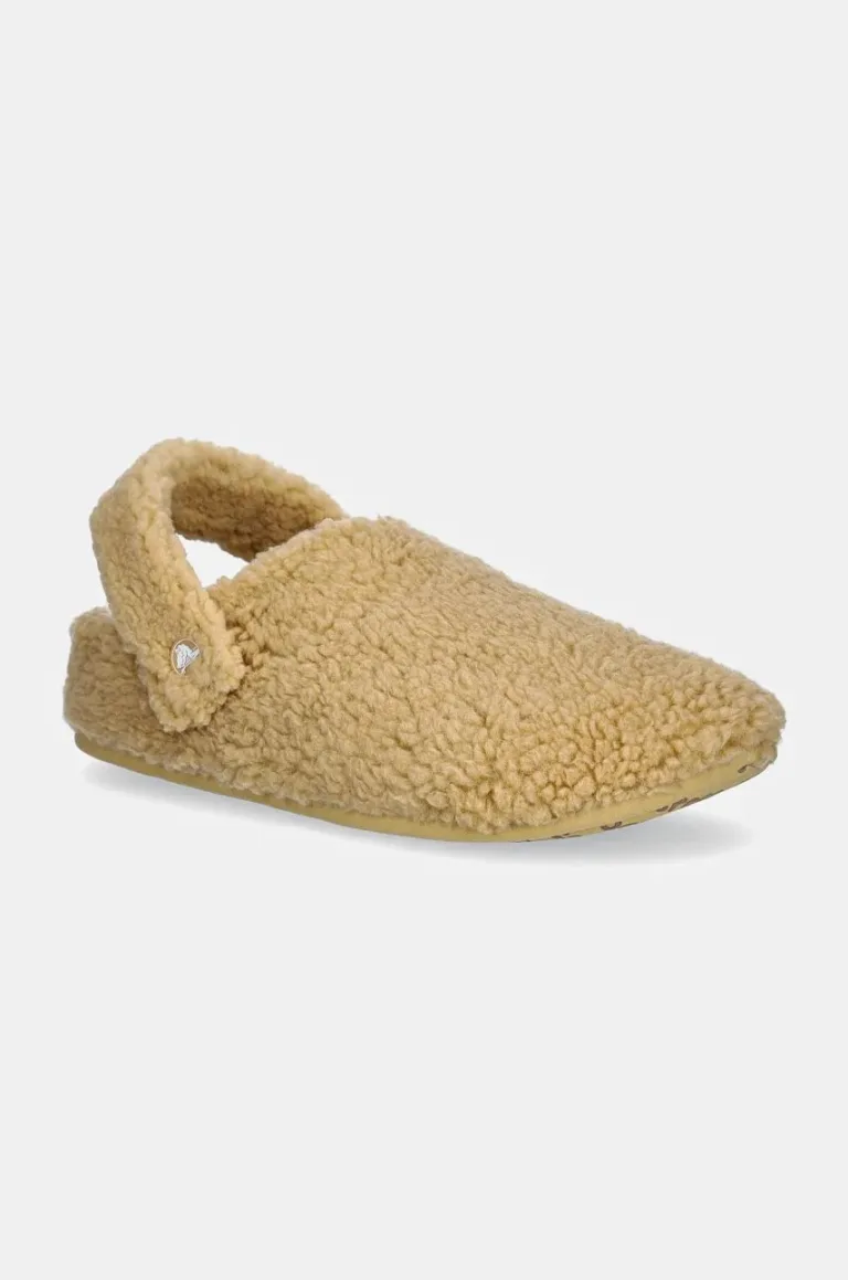 Crocs papuci de casa Classic Cozzy Slipper culoarea bej