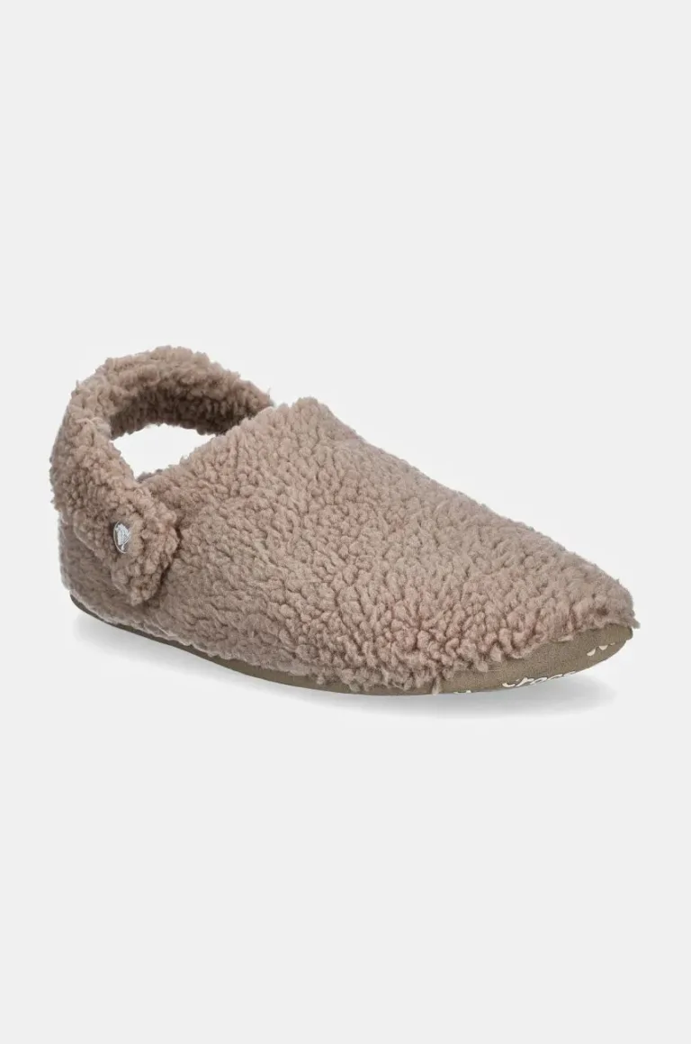 Crocs papuci de casa Classic Cozzy Slipper culoarea bej