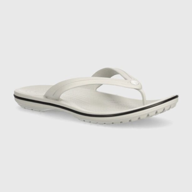 Crocs slapi Crocband Flip culoarea gri