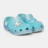 Crocs slapi copii CLASSIC FROZEN ELSA CLOG culoarea turcoaz