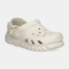 Crocs slapi copii DUET MAX II CLOG culoarea bej