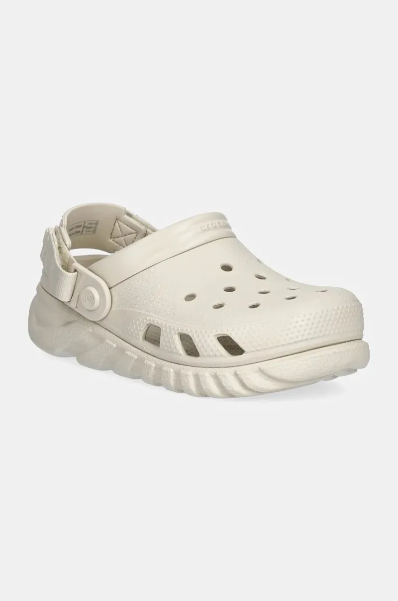 Crocs slapi copii DUET MAX II CLOG culoarea bej