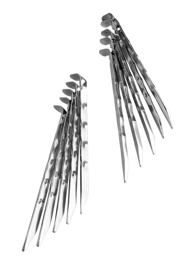 Cuie cort Easy Camp U-Steel Peg Ripple 10 Pack 18 cm