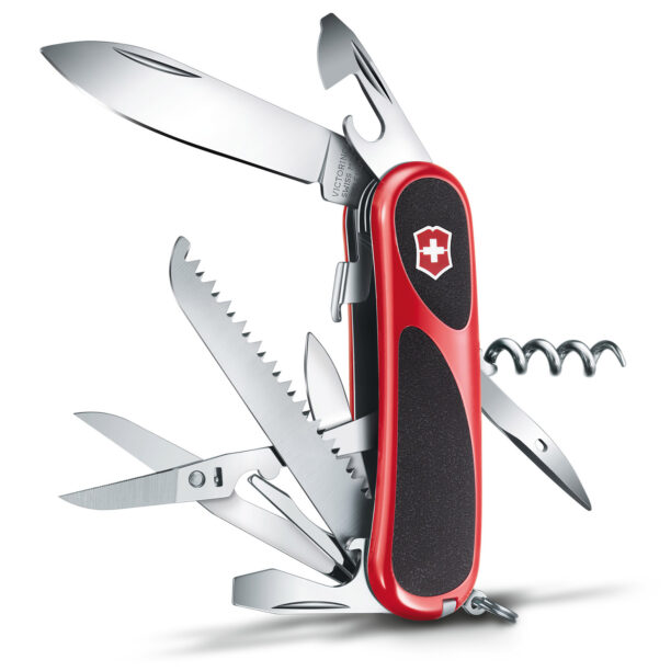 Cuțit de buzunar Victorinox Evolution S17 Grip - black/red preţ