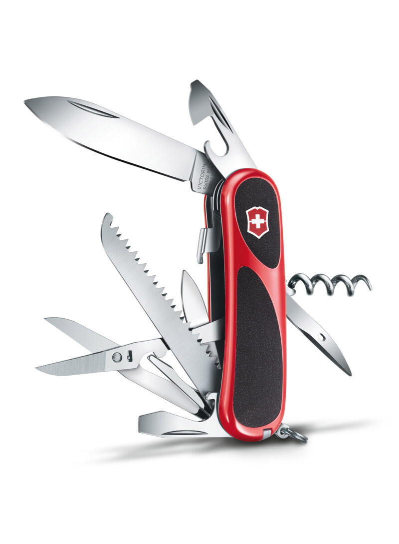 Cuțit de buzunar Victorinox Evolution S17 Grip - black/red preţ