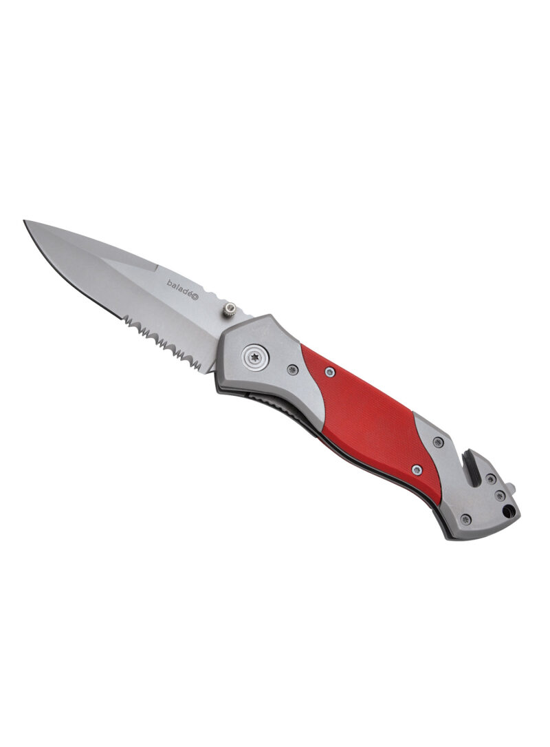 Cuțit de voiaj Baladeo Rescue Security Knife - red