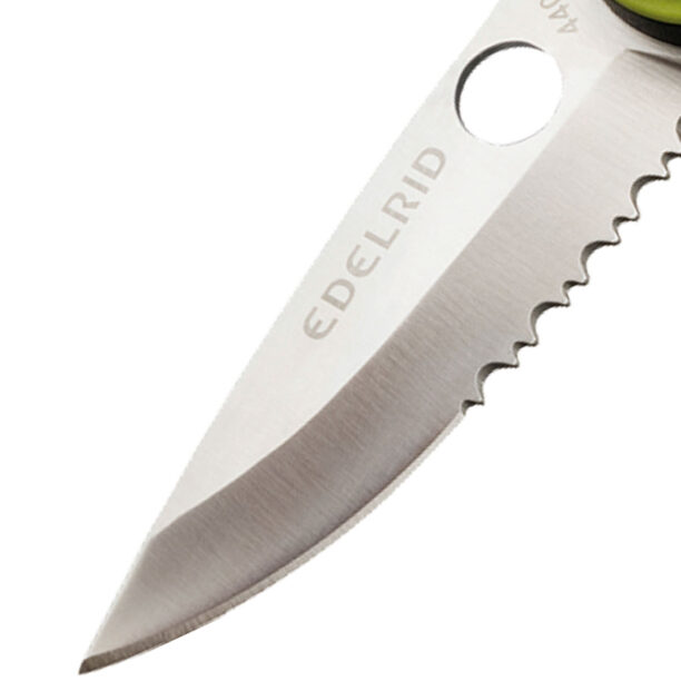 Cuțit de voiaj Edelrid Rope Tooth Einhandmesser - night/oasis preţ