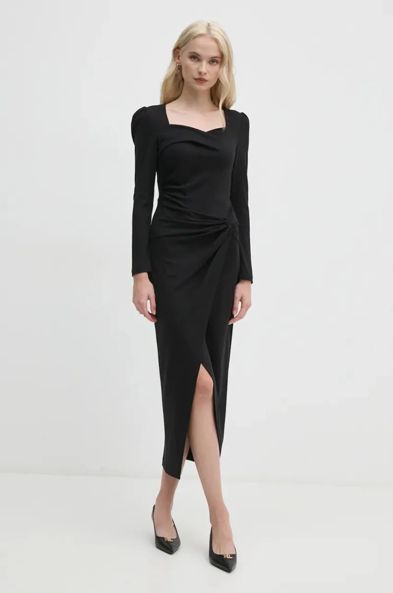 DIANE VON FURSTENBERG rochie culoarea negru