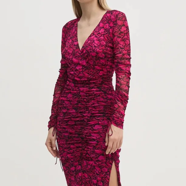 DIANE VON FURSTENBERG rochie culoarea roz