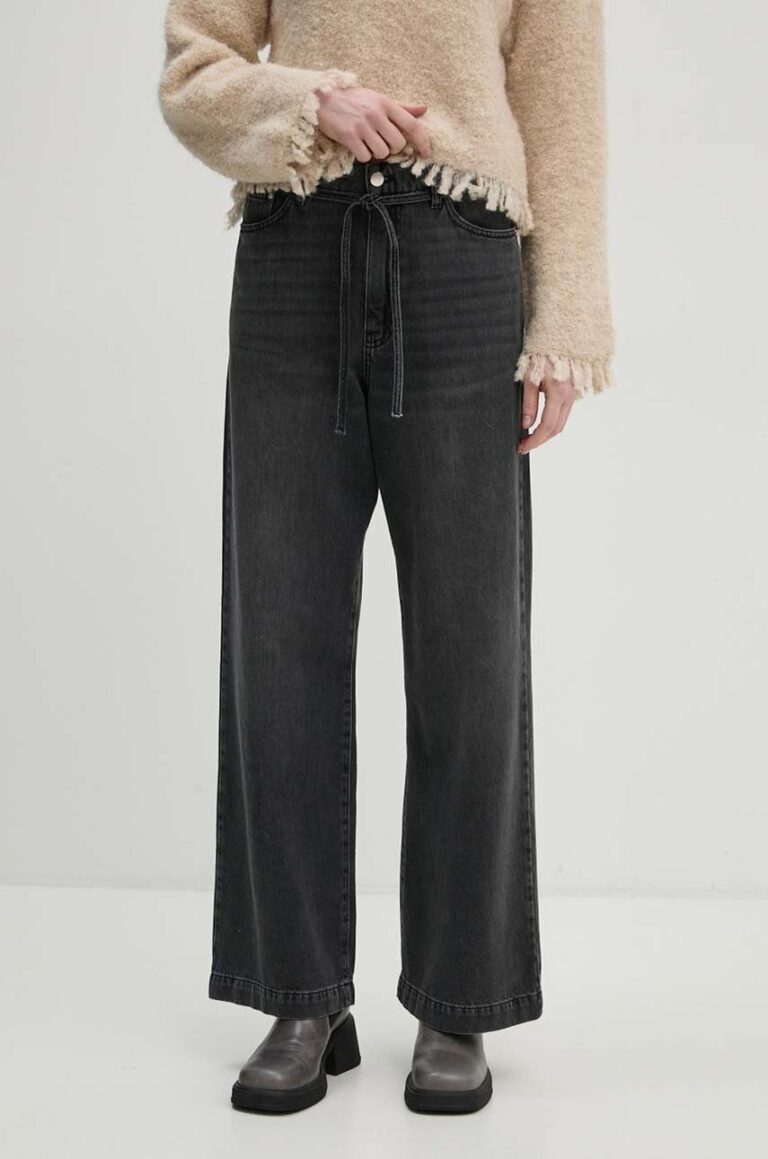 Day Birger et Mikkelsen jeansi Elijah - Black Denim femei high waist