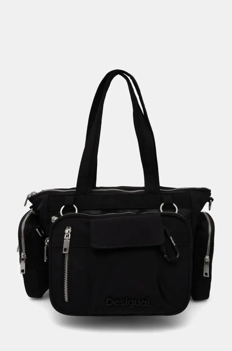 Desigual geanta BASIC MODULAR BOHOL culoarea negru