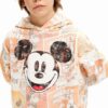 Desigual hanorac de bumbac pentru copii MICKEY MOUSE culoarea portocaliu