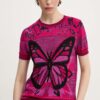 Desigual tricou BUTTERFLY femei