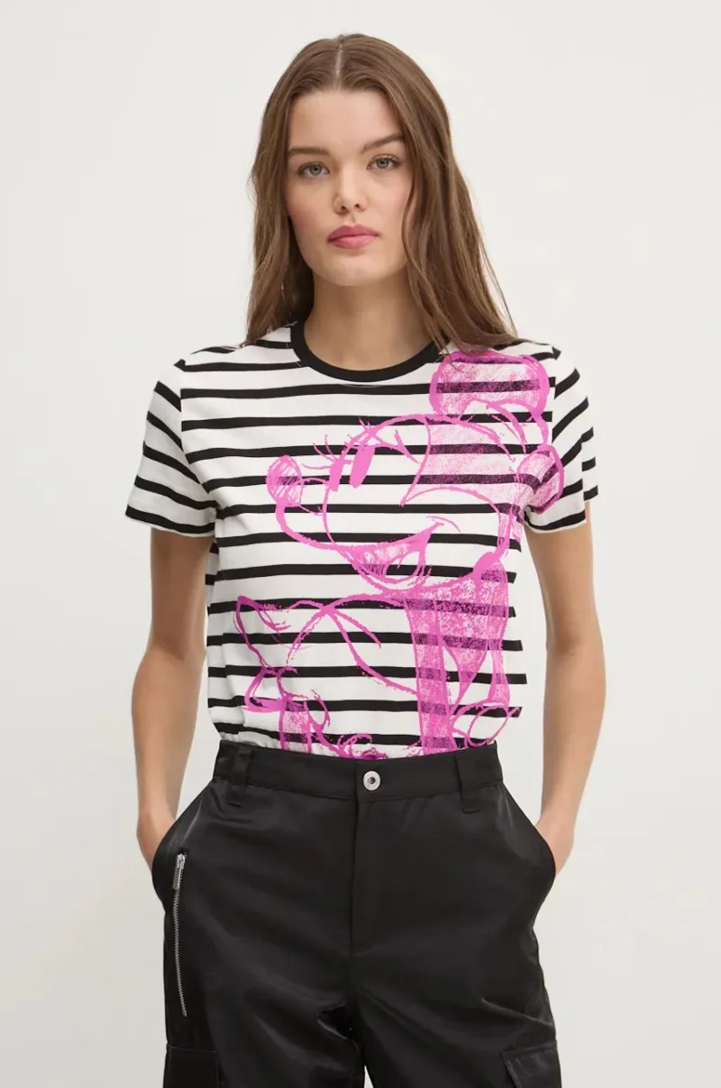 Desigual tricou din bumbac MICKEYDRAWING femei