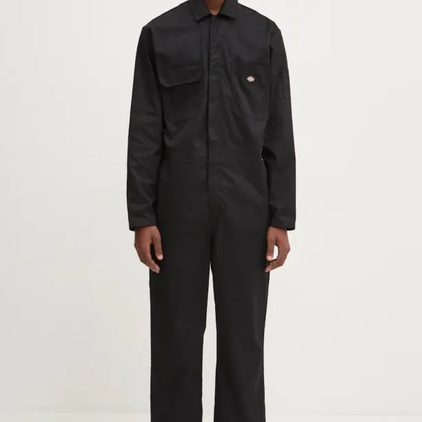 Dickies salopeta HAUGHTON culoarea negru