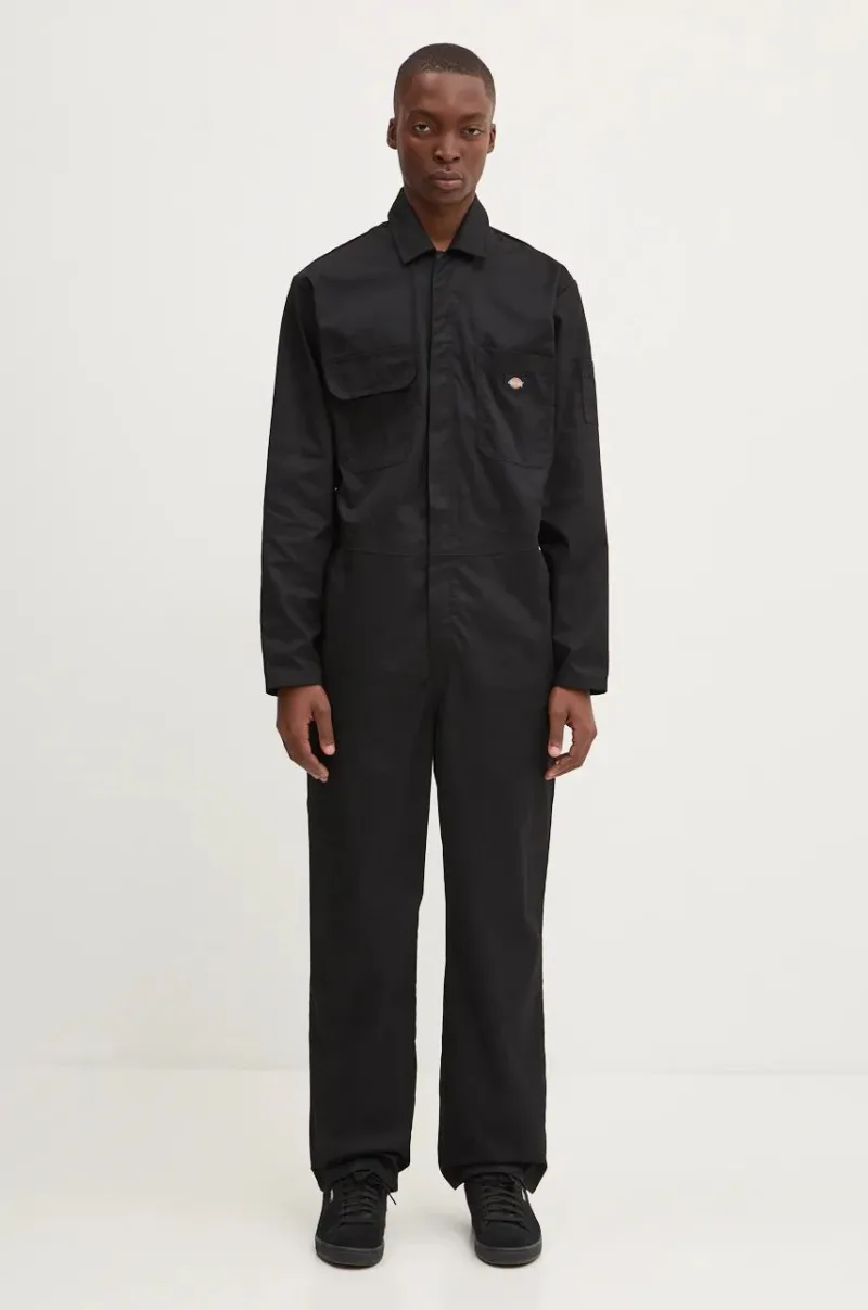 Dickies salopeta HAUGHTON culoarea negru