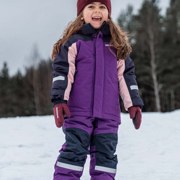 Didriksons geaca copii NEPTUN KIDS JKT culoarea violet