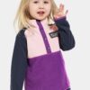 Didriksons hanorac polar pentru copii MONTE KIDS HALF BU culoarea violet