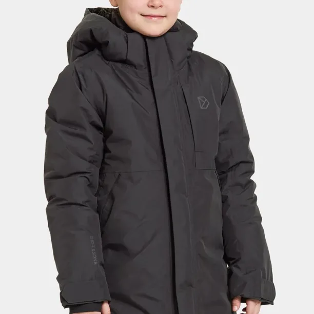 Didriksons parka pentru copii PORFYR KIDS PARKA culoarea negru