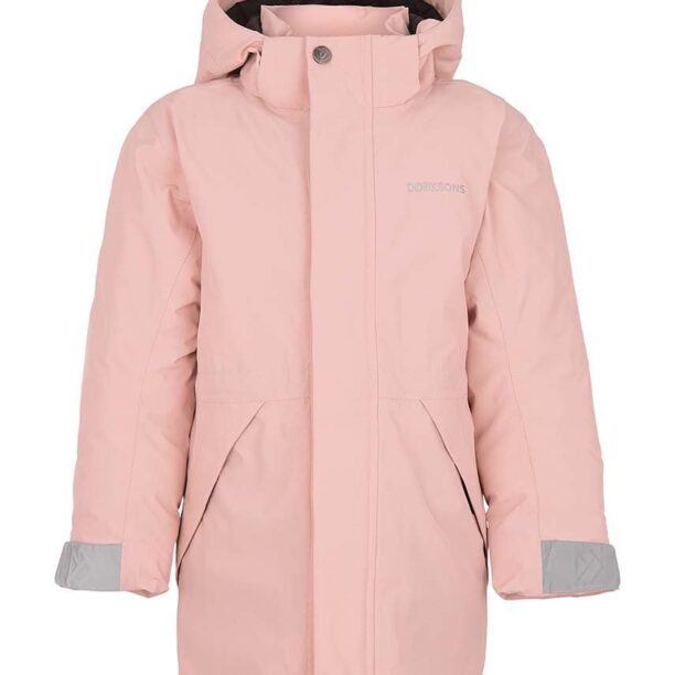 Didriksons parka pentru copii TUNDRAN KIDS PARKAS culoarea roz