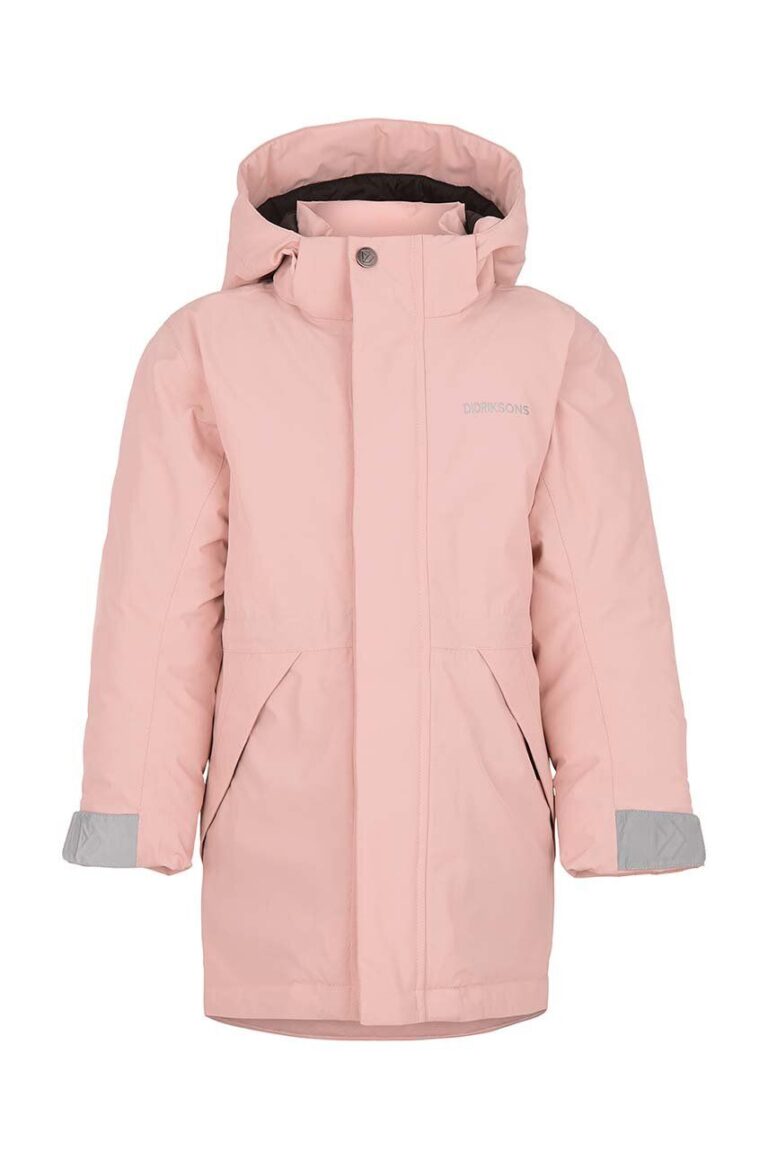 Didriksons parka pentru copii TUNDRAN KIDS PARKAS culoarea roz