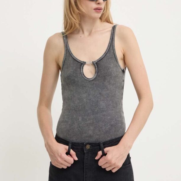 Diesel body UFBY-D-OVAL-COTTON-RIB-BODYSUIT femei