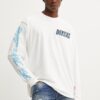 Diesel longsleeve din bumbac T-BOXT-LS-Q15 culoarea bej